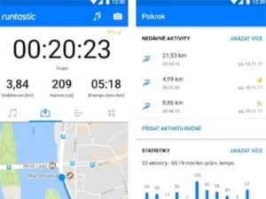 Android aplikace Runtastic