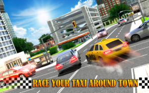 Modern taxi driving 3D