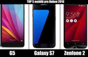 TOP 5 mobilů Duben 2016