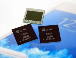 10nm LPDDR4 6GB DRAM chip