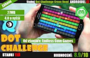 Android hra Dot Challenge Cross Road
