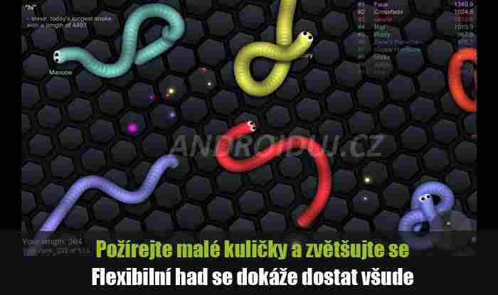 Slither.IO online Android hra