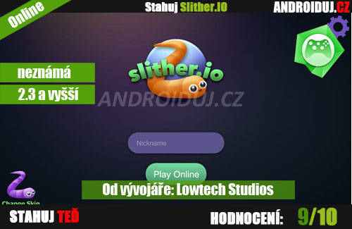 Slither.IO online Android hra