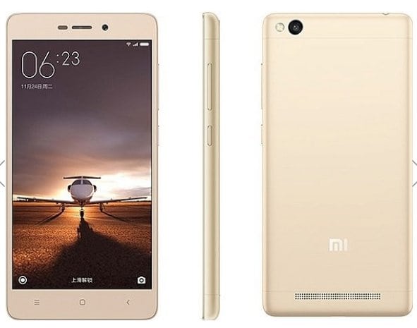 Xiaomi Redmi 3 zlatá