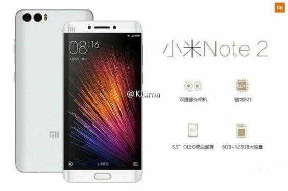 Xiaomi Mi Note 2, telefon, specifikace