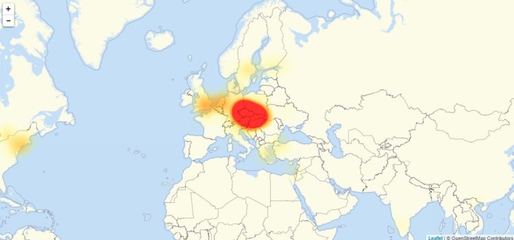 Výpadek Google ve střední Evropě