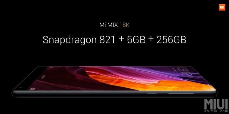 Mi Mix Snapdragon 821 jen pro Čínský trh