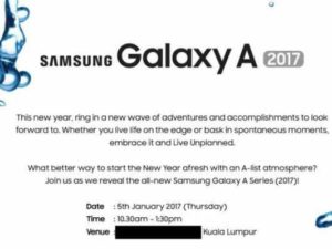 Samsung Galaxy A 2017 v Kuala Lumpur 5. Ledna