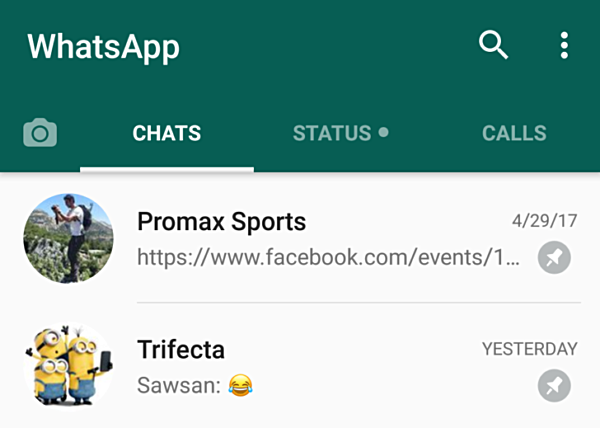 WhatsApp aplikace