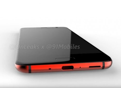 Červený telefon HTC U 11