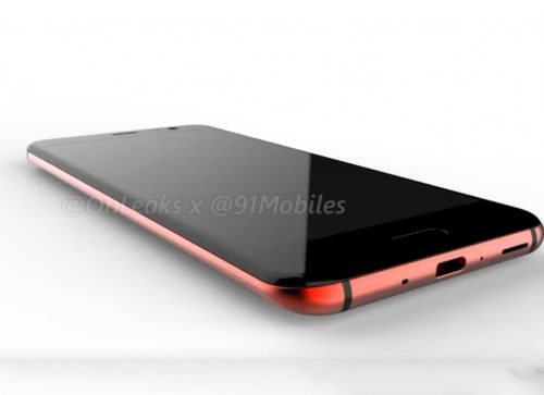 Červený telefon HTC U 11
