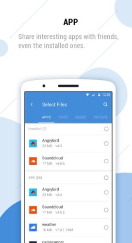 Ace File Manager (Explorer & Transfer) - Výběr souborů