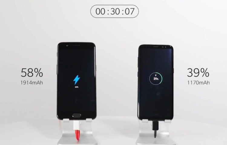 DashCharge vs Samsung Galaxy S8 (Adaptive Charger)
