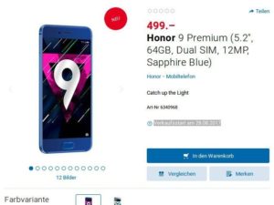 Honor 9 Premium v Evropě se 6GB RAM