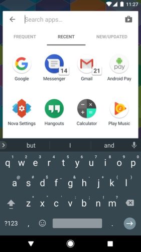 Nova Launcher na Android