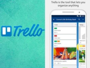 Trello aplikace na mobil