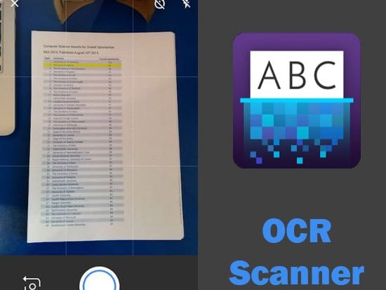 OCR scanner
