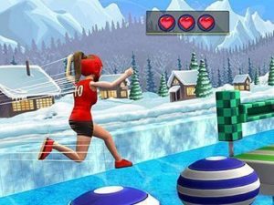Tricky water stuntman run