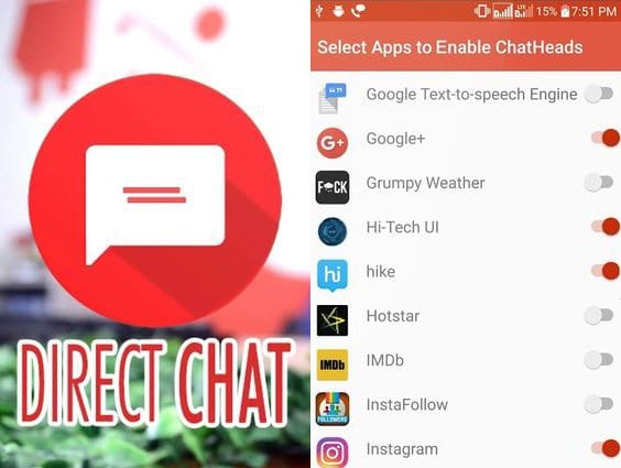 Aplikace DirectChat