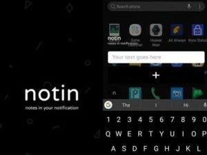 Notin - notes in notification