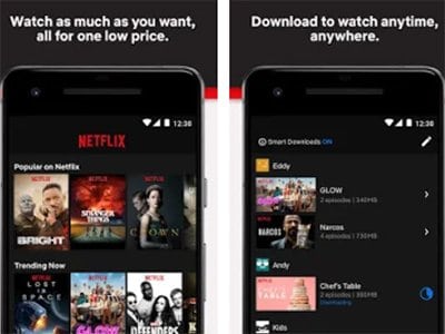 Android aplikace Netflix