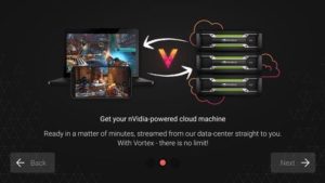 Android aplikace Vortex Cloud Gaming