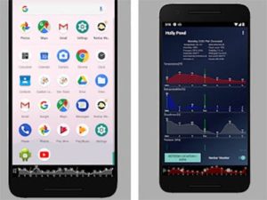 Navbar Weather aplikace na android