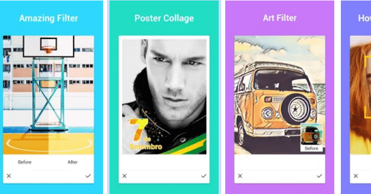 Android grafický editor pro fotky APUS Camera ke stažení