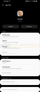 Samsung Experience 10 postaven na Android 9 Pie - info aplikace