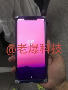 Huawei Mate 20 přední strana telefonu