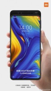 Xiaomi Mi Mix 3 přední část