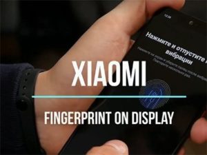 Xiaomi snímač otisků pod displejem.