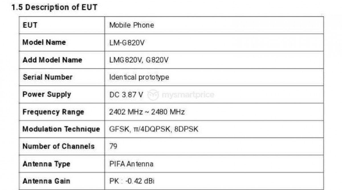 LG G8 ThinQ certifikace FCC