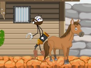 Stickman Western android zábavná hra