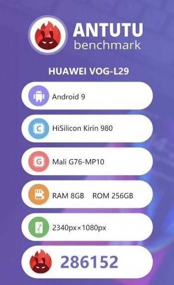 Huawei P30 Pro na AnTuTu