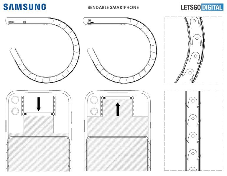 Samsung ohebný telefon na hodinky