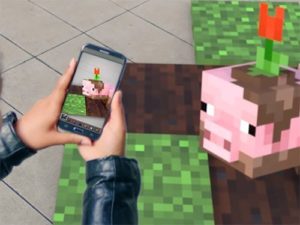 Android hra Minecraft AR