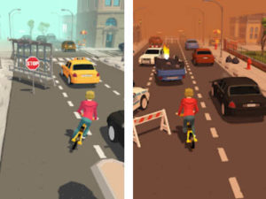Android arkádová hra Crazy Bike Rider