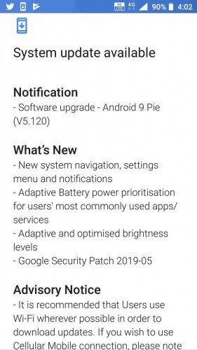 Nokia 3 aktualizace Android Pie