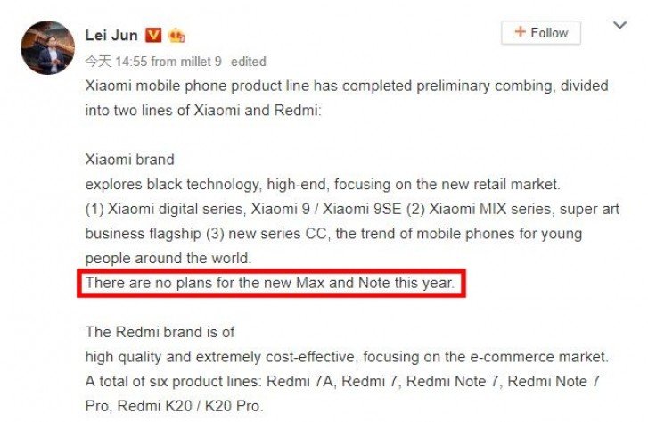 Xiaomi ruší série Mi Max a Mi Note