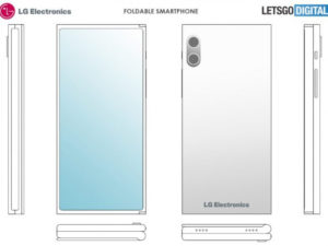 LG skládaný telefon