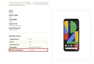Google Pixel 4 a 11W rychlé bezdrátové nabíjení
