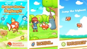 Hra na mobil Pokémon: Magikarp Jump