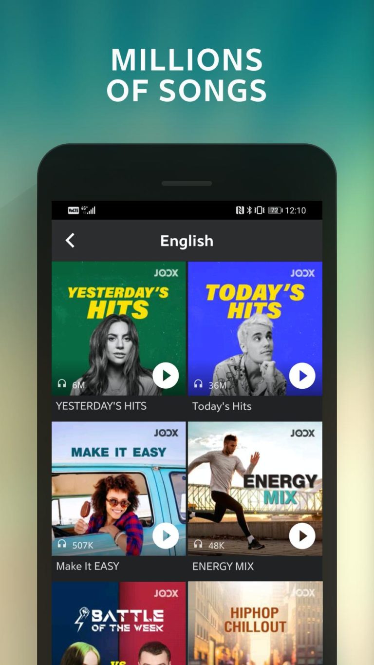 Aplikace na mobil JOOX Music