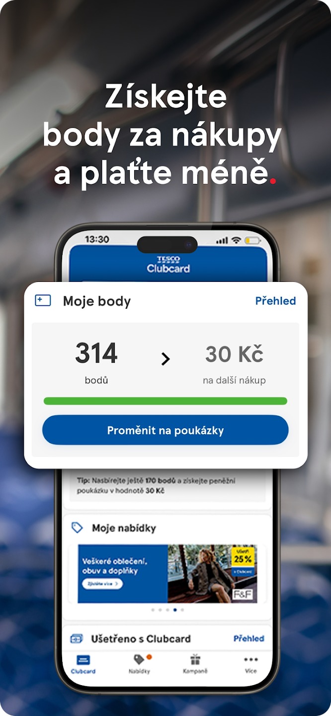 Tesco Clubcard - věrnostní aplikace