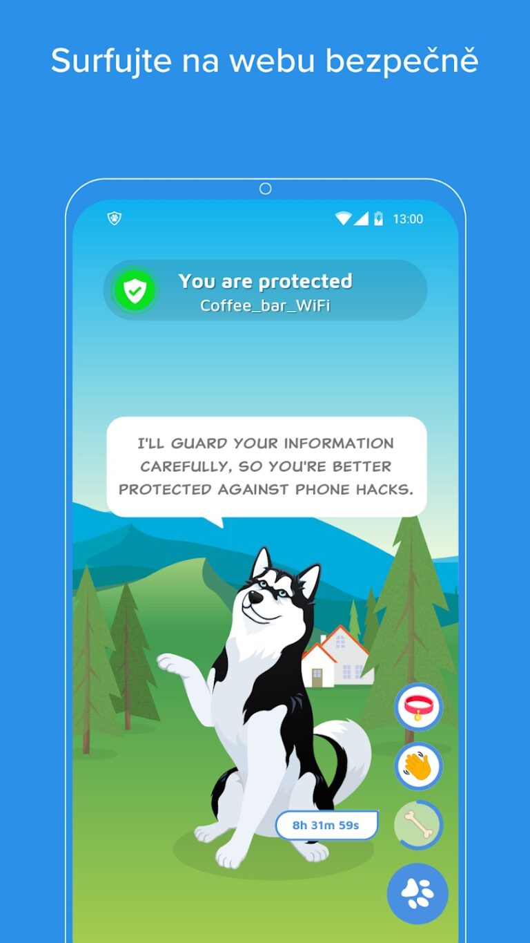 Aplikace Phone Guardian VPN