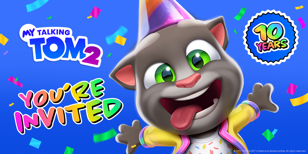 10. výročí My Talking Tom: Připravte se na oslavu a spoustu dárků