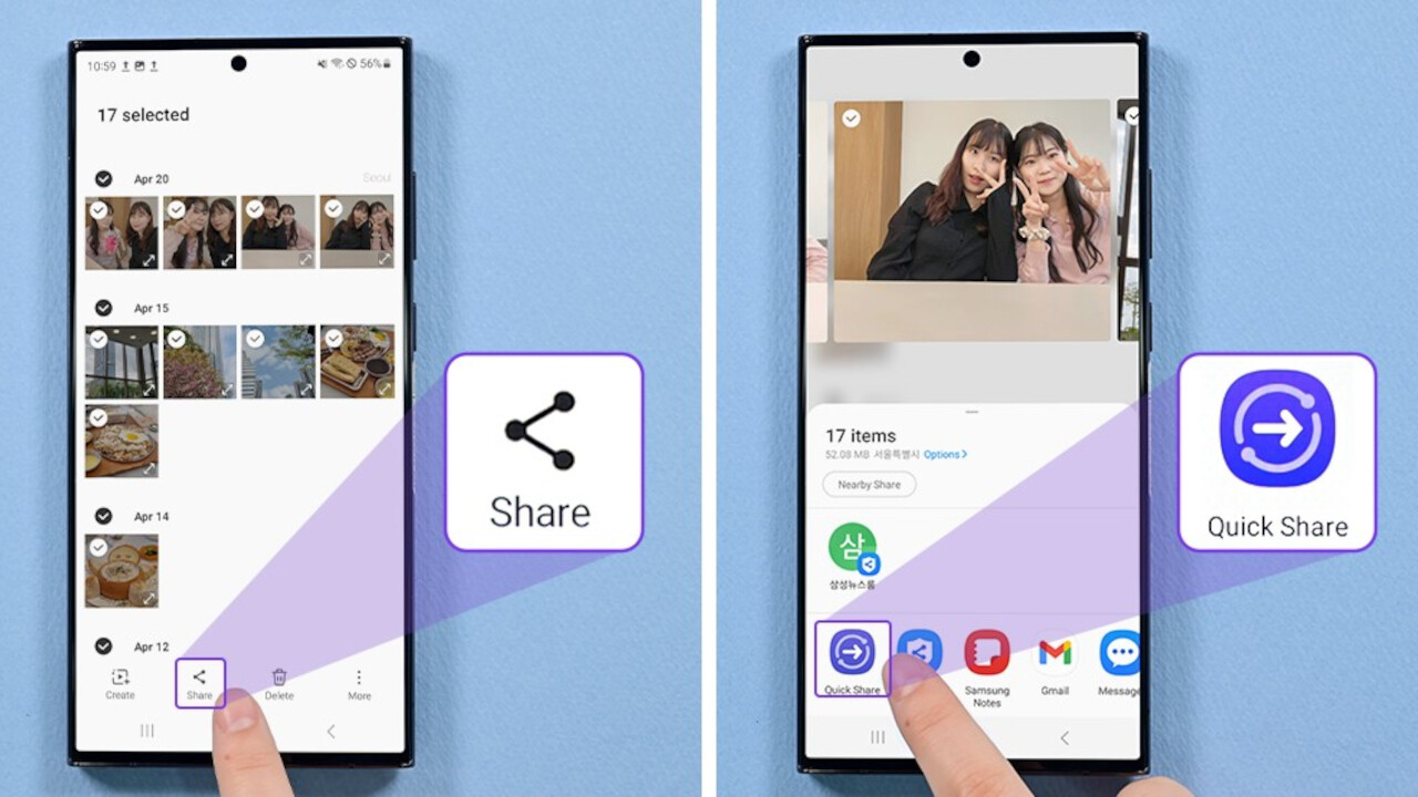 Rychlý sdílecí nástroj Quick Share nyní dostupný i na ne-Samsung PC s Intel Wi-Fi a Bluetooth.