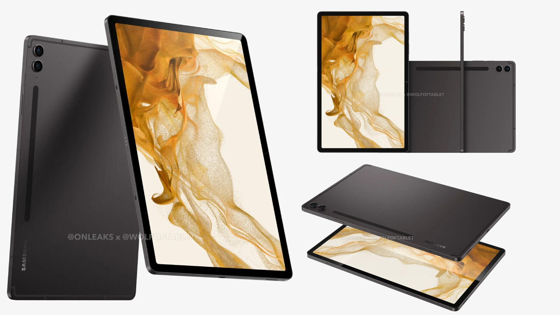 Únik prvních obrázků a videa Samsung Galaxy Tab S9 FE Plus: čtyři barevné varianty a údajné specifikace