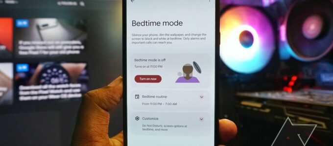 "Bedtime mode usnadňuje tichý spánek a odkládání herního telefonu"